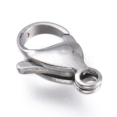 Tarnish Resistant 316 Surgical Stainless Steel Lobster Claw Clasps X-STAS-M281-01P-F-1