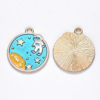 Alloy Enamel Pendants X-ENAM-N054-002-1