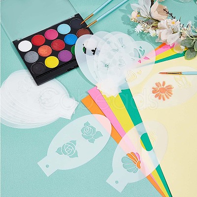 Plastic Face Paint Stencils DIY-WH0304-582B-1