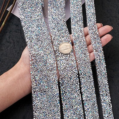 Glitter Resin Hotfix Rhinestone(Hot Melt Adhesive On The Back) OCOR-TA0001-13-1