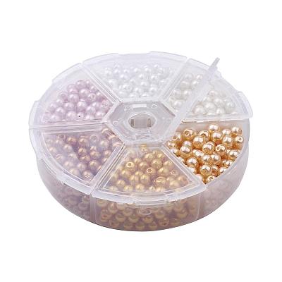 Glass Pearl Bead Sets HY-JP0003-02-1