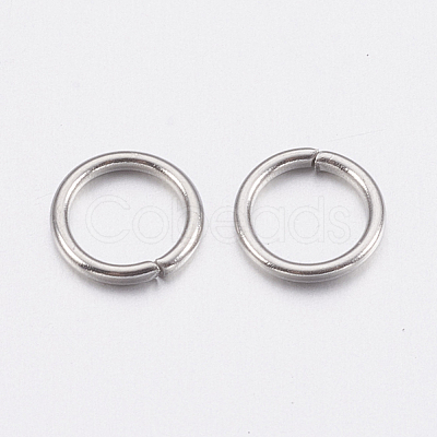 Tarnish Resistant 304 Stainless Steel Open Jump Rings STAS-A036-02A-1