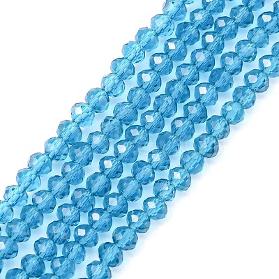 Transparent Glass Beads Strands GLAA-R135-2mm-19-1