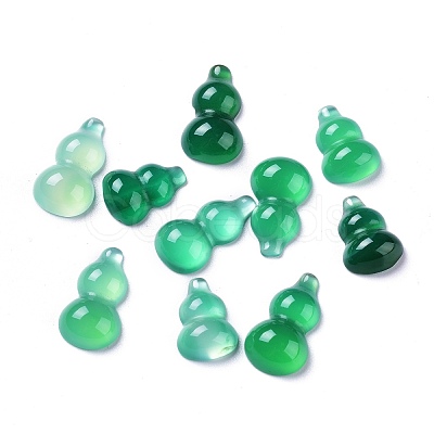 Natural Green Onyx Agate Cabochons G-Z012-03-1