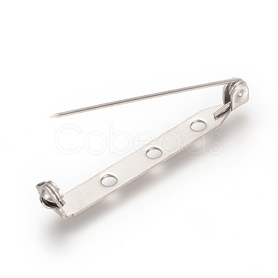 Non-Tarnish 304 Stainless Steel Pin Brooch Back Bar Findings STAS-Q184-04D-1