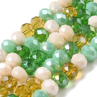 Glass Beads Strands EGLA-A034-M8mm-51-1