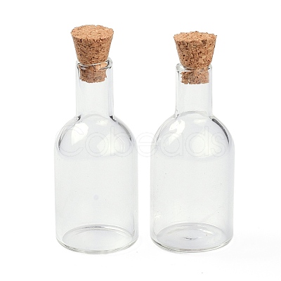 Glass Cork Bottles AJEW-O032-06-1