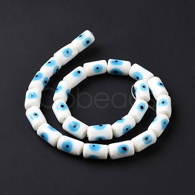 Handmade Evil Eye Lampwork Beads Strands LAMP-F027-01F-1