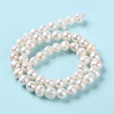 Natural Cultured Freshwater Pearl Beads Strands PEAR-E018-10-1