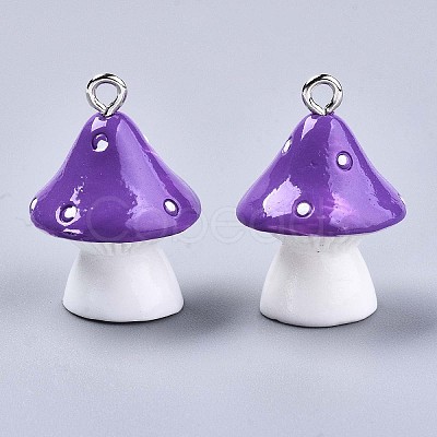 Opaque Resin Pendants X-RESI-T028-69C-1