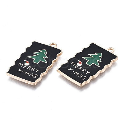 Eco-Friendly Alloy Enamel Pendants ENAM-Q437-067-NR-1