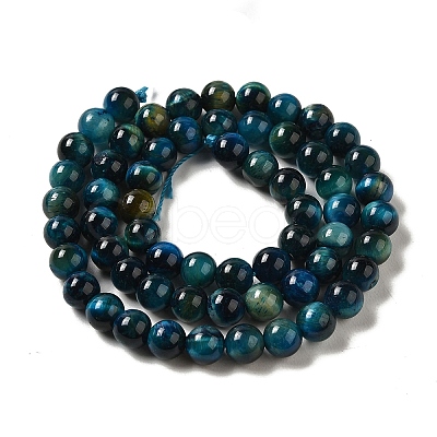 Dyed Natural Tiger Eye Beads Strands G-G102-A02-02-1