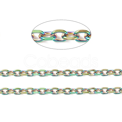 Ion Plating(IP)  Rainbow Color 304 Stainless Steel Cable Chains CHS-H007-03M-1