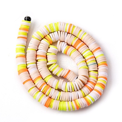 Handmade Polymer Clay Beads Strands CLAY-R089-6mm-T02B-52-1