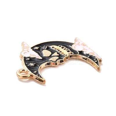 Alloy Enamel Pendants ENAM-D023-04KCG-1