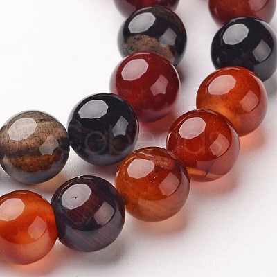 Natural Agate Beads Strands X-G-D845-02-8mm-1