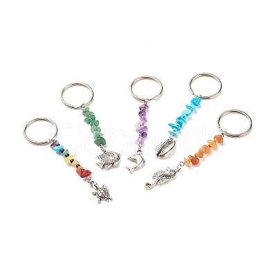 Natural Gemstone Keychain KEYC-JKC00303-S-1