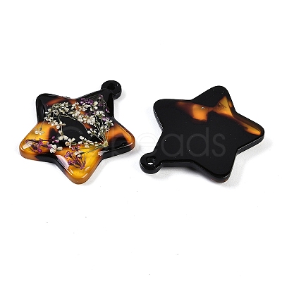 Epoxy Resin Pendants RESI-S09-01C-RS-1