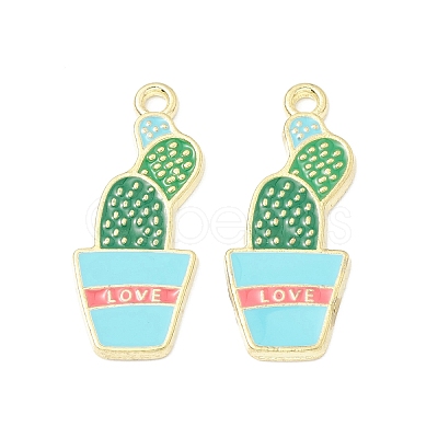 Alloy Enamel Pendants ENAM-G212-14G-05-1