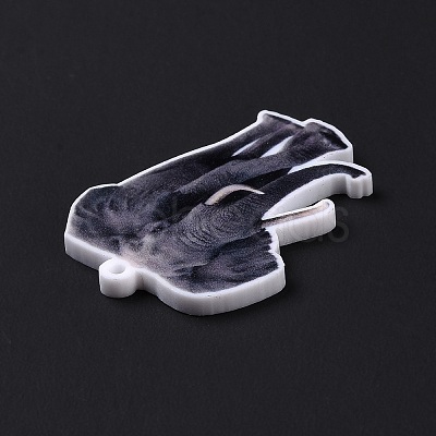 Printed Opaque Acrylic Pendants SACR-G029-01F-1