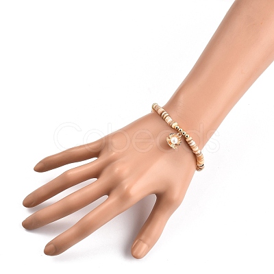 Stretch Charm Bracelets BJEW-JB05368-03-1