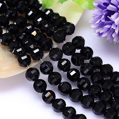 Faceted Round Imitation Austrian Crystal Bead Strands G-M182-8mm-23A-1