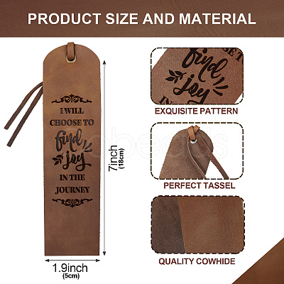 Cowhide Leather Labels AJEW-WH0386-0023-1