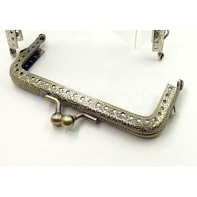 Iron Purse Handle Frame IFIN-WH0043-02AB-1