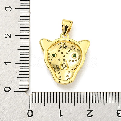 Brass Micro Pave Cubic Zirconia Pendants KK-K354-14B-G-1