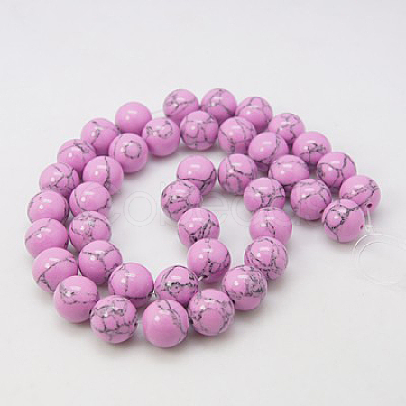 Synthetic Turquoise Beads Strands X-TURQ-H038-8mm-XXS14-1