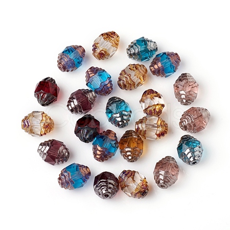 Retro Czech Glass Beads GLAA-G077-13-1