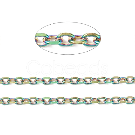 Ion Plating(IP)  Rainbow Color 304 Stainless Steel Cable Chains CHS-H007-03M-1