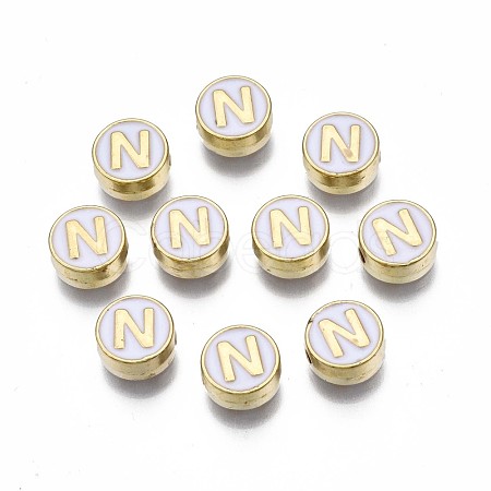 Alloy Enamel Beads ENAM-N052-006-01N-RS-1