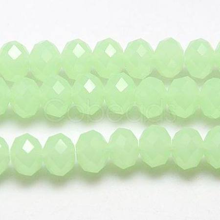 Imitation Jade Glass Bead Strands GLAA-F001-3x2mm-24-1