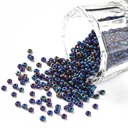 12/0 Grade A Round Glass Seed Beads SEED-Q008-M604-1
