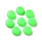 Opaque Acrylic Beads, Flat Round, Lime, 10x5mm, Hole: 1.8mm, about 1500pcs/500g