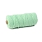 Cotton String Threads for Crafts Knitting Making, Aquamarine, 3mm, about 109.36 Yards(100m)/Roll