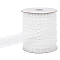 30 Yards Chinlon Pleated Flower Ribbon, Ruffled Lace Trim for Costume Decoration, White, 1~1-1/8 inch(25~29mm)