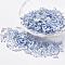 Glass Bugle Beads, Silver Lined, Alice Blue, 9x2mm, Hole: 0.5mm, about 7000pcs/bag