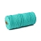 Cotton String Threads for Crafts Knitting Making, Cyan, 3mm, about 218.72 Yards(200m)/Roll