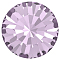 Preciosa&reg MAXIMA Crystal Round Stones, Czech Crystal, Dura Foiling, Round(431 11 615 Chaton), 20020 Light Amethyst, SS18(4.2~4.4mm)