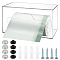 Transparent Plastic Wall Mounted Garbage Bag Storage Box, Rectangle, Clear, 14x26.3x14cm