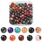 130Pcs Dyed Natural Multi-Color Agate Beads Strands, Faceted Round, More Size Available, Mixed Color, 6mm, Hole: 1mm