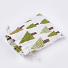 Polycotton(Polyester Cotton) Packing Pouches Drawstring Bags ABAG-T007-02A-3