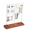 Multi Levels Rectangle Iron Earring Display Stand CON-PW0001-152A-1