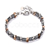 Natural & Synthetic Mixed Gemstone Beaded Bracelets BJEW-P339-03P-07-1