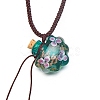 Handmade Lampwork Perfume Essential Oil Bottle Pendant Necklace PW-WG288CC-02-1