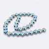 Electroplated Non-magnetic Synthetic Hematite Bead Strand G-E495-10A-04-2