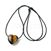 Gemstone Pendant Necklaces NJEW-C046-01-3