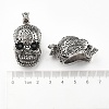 Retro Men's Halloween Jewelry 304 Stainless Steel Big Skull Pendants X-STAS-O044-40-3